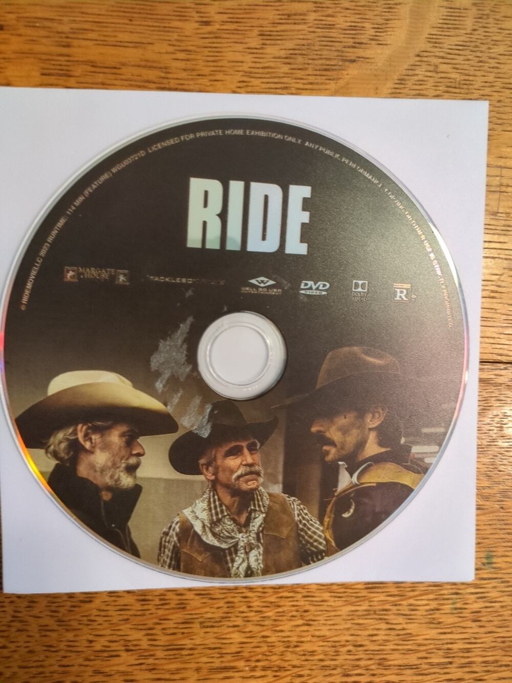 Ride 2023 DVD Disc Only